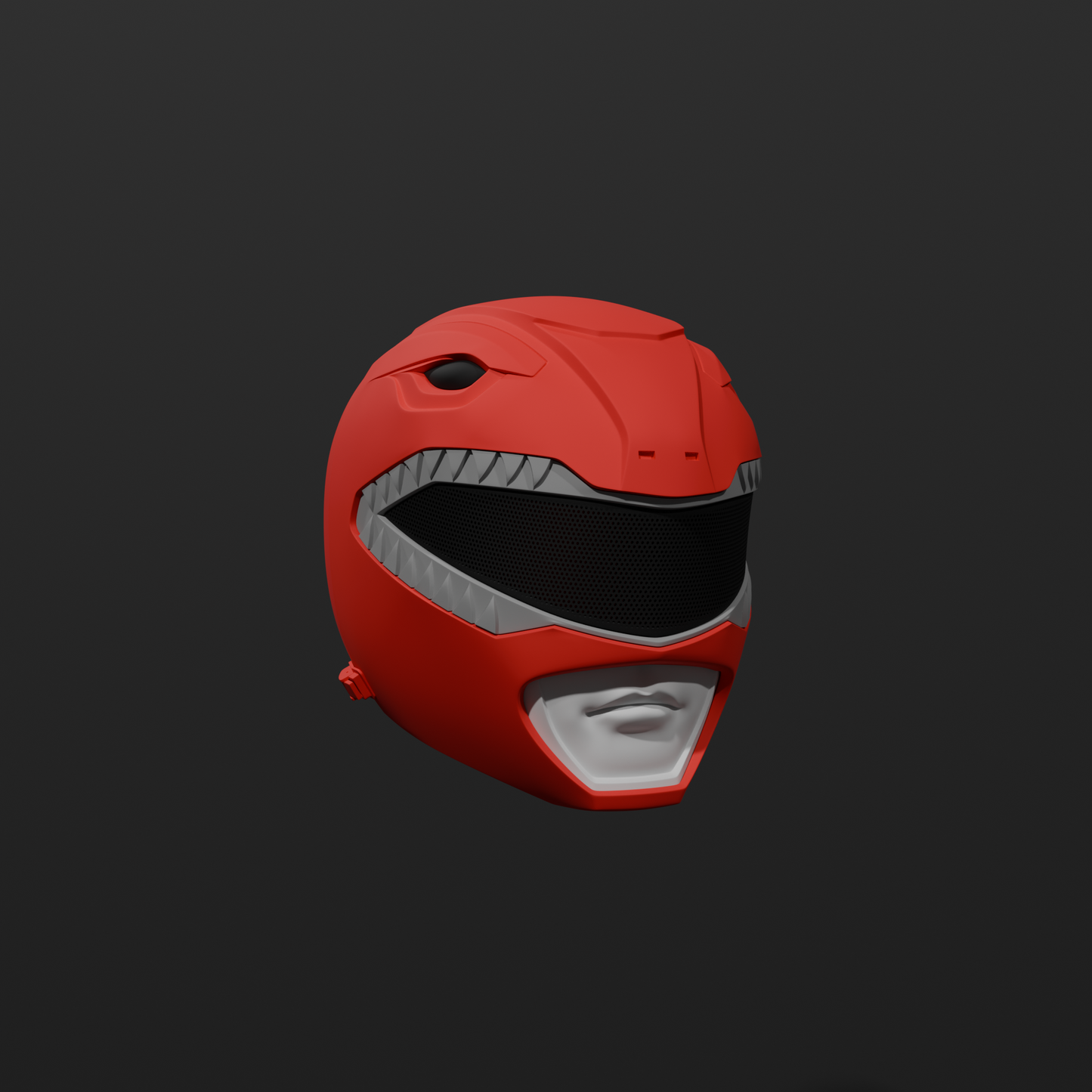 Red Power Ranger Cosplay Helmet