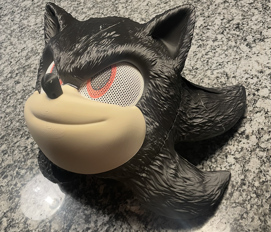 Shadow Helmet | Sonic the Hedgehog Shadow Cosplay Helmet