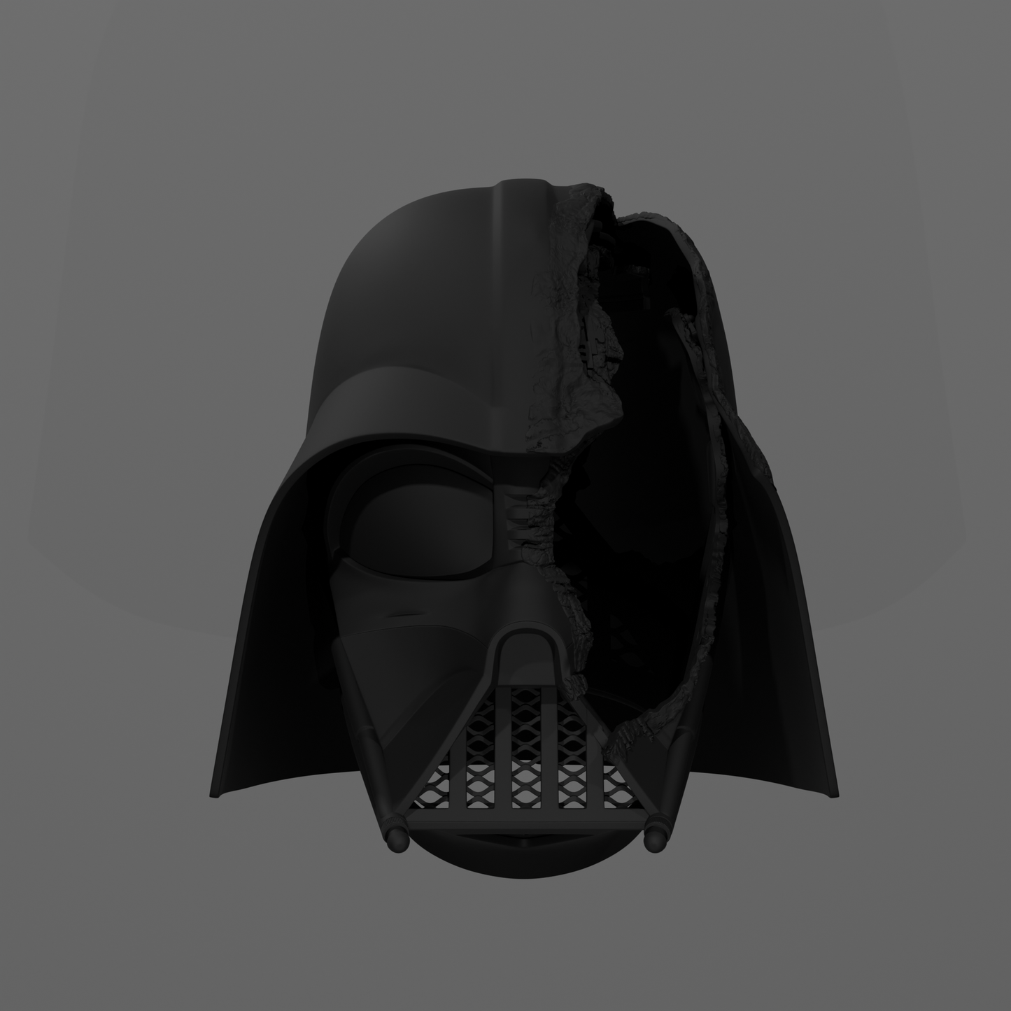 Battle Damaged Darth Vader Helmet