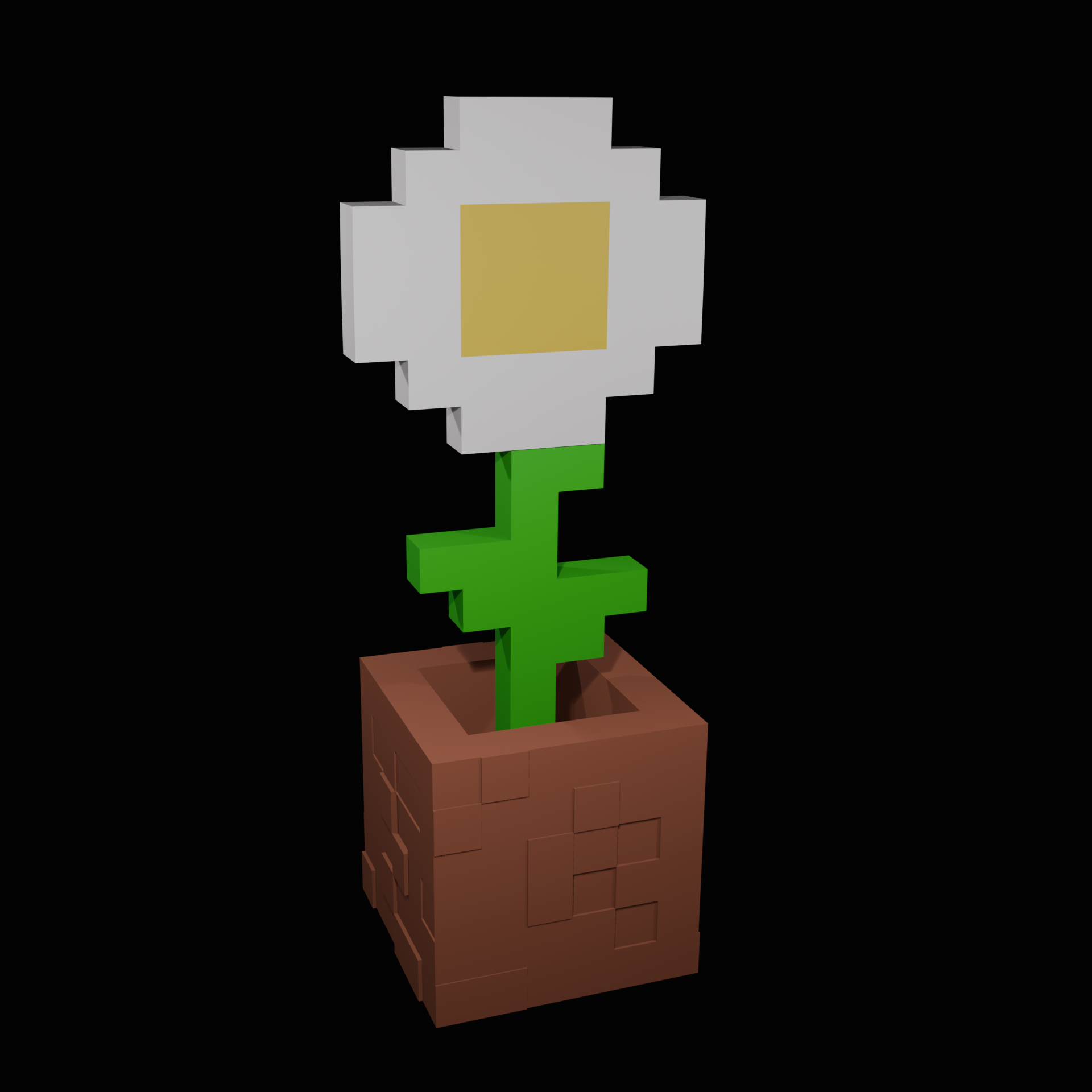 Minecraft Daisy Flower STL