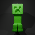 Minecraft Creeper Statue Replica - Pixel Mob Collectible Figure