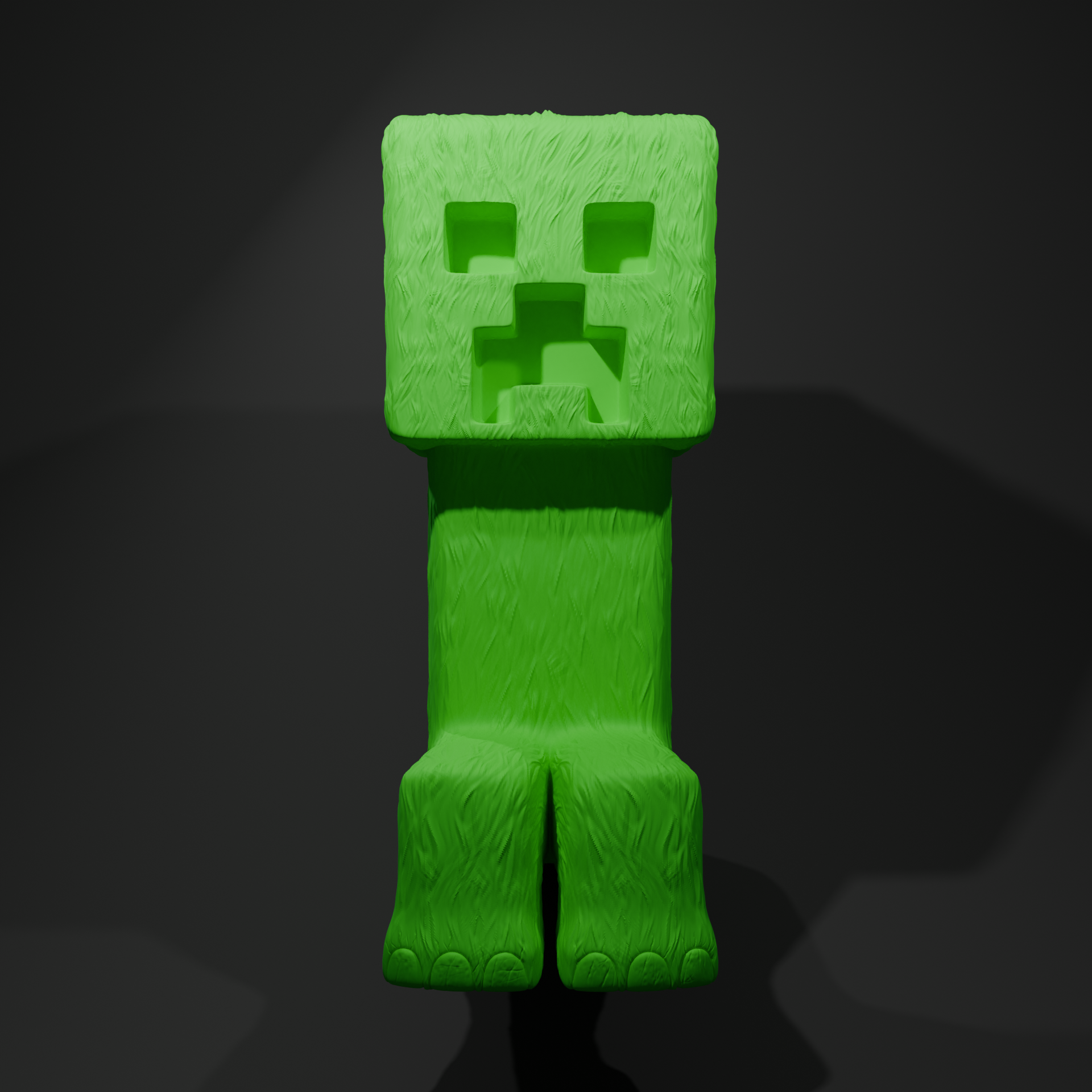 Minecraft Creeper Statue Replica - Pixel Mob Collectible Figure