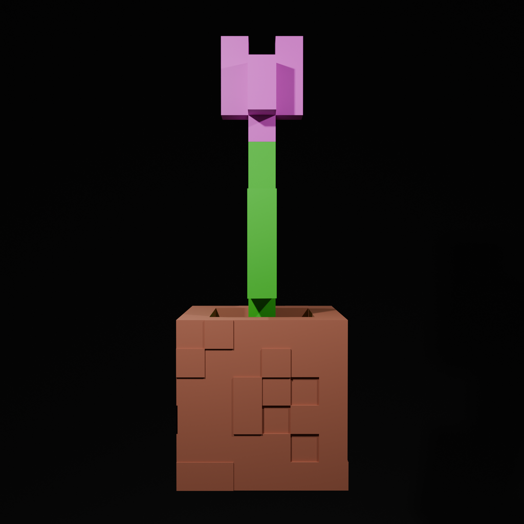 Minecraft Tulip Flower STL