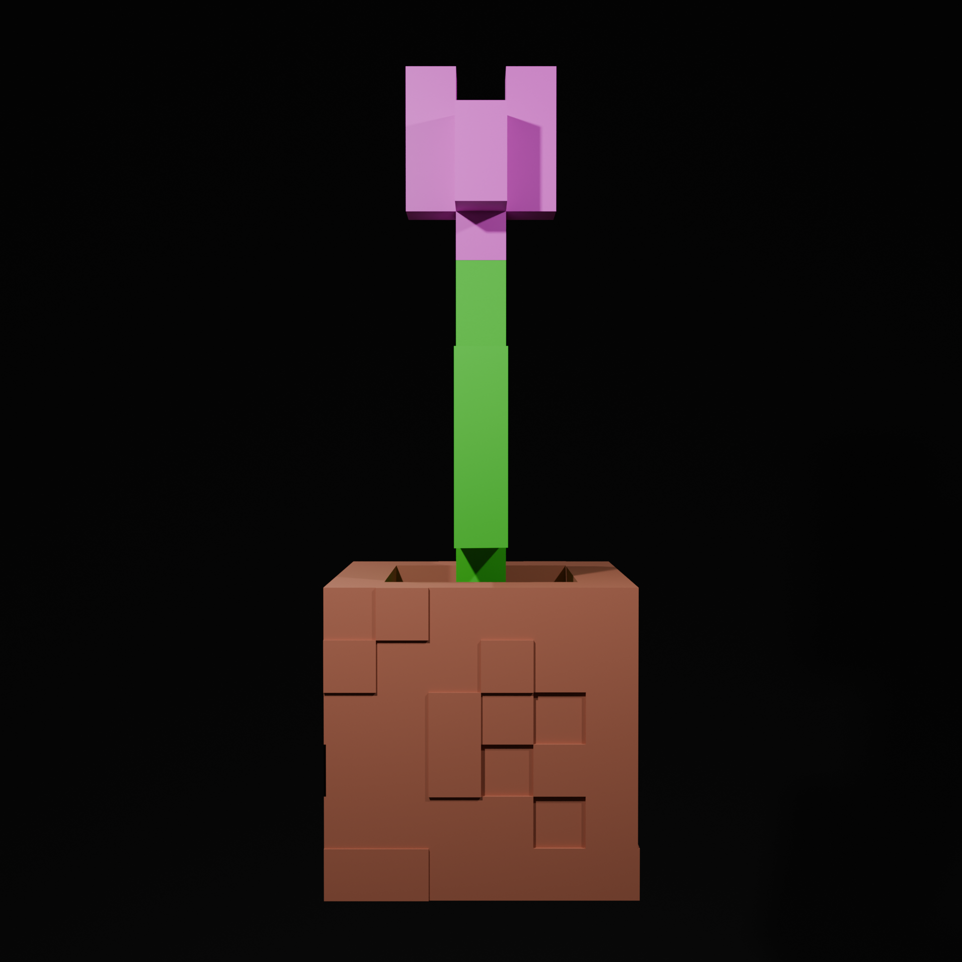 Minecraft Tulip Flower STL