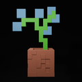 Minecraft Orchid Flower STL
