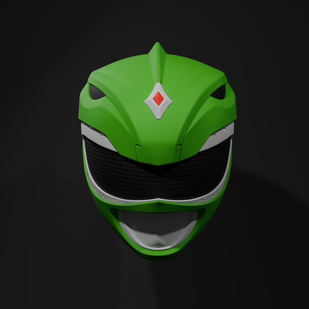 Mighty Morphin Green Ranger Helmet - Tommy Oliver MMPR Cosplay Replica