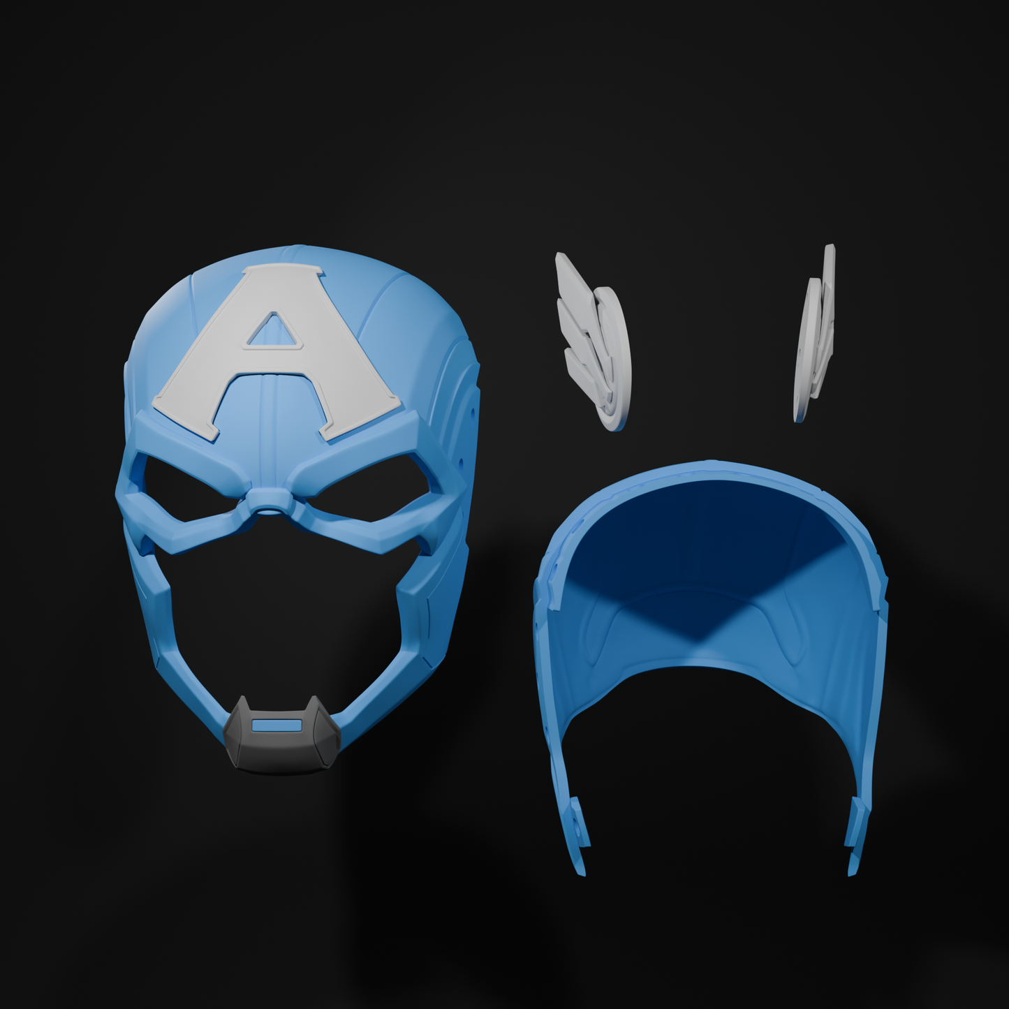 Captain America Marvel Rivals Cosplay Helmet