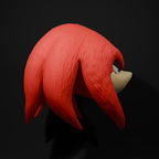 Kid's Knuckles Helmet: 3D Printed Sonic Cosplay