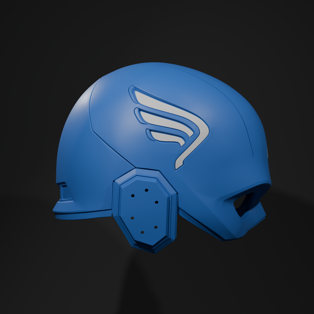 2012 Avengers Captain America Helmet - MCU Cosplay Replica Mask