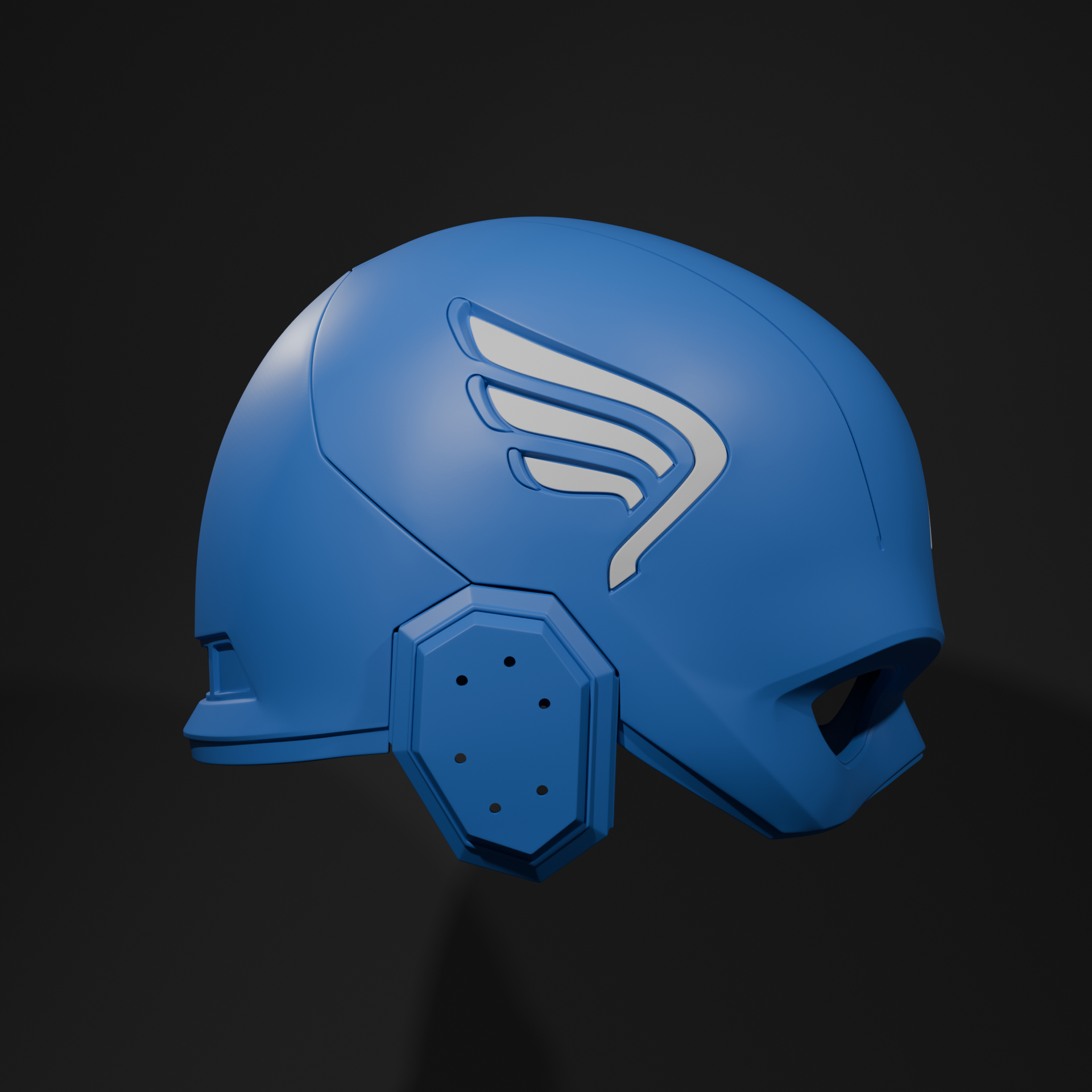 2012 Avengers Captain America Helmet - MCU Cosplay Replica Mask