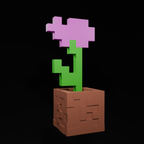 3D Printed Minecraft Flowers