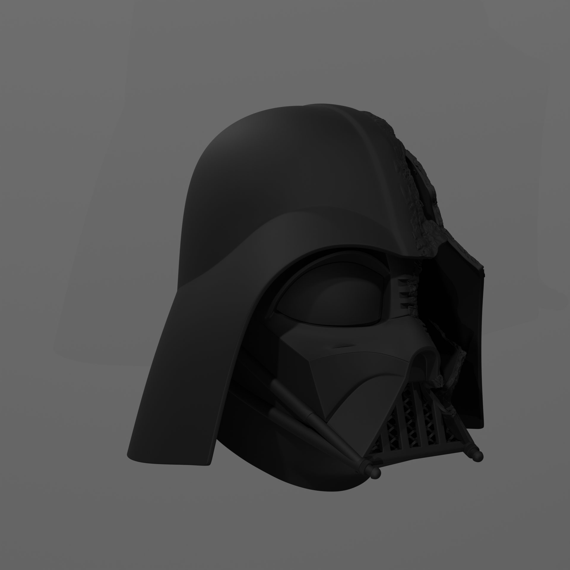 Battle Damaged Darth Vader Helmet