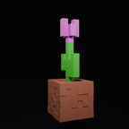 3D Printed Minecraft Flowers