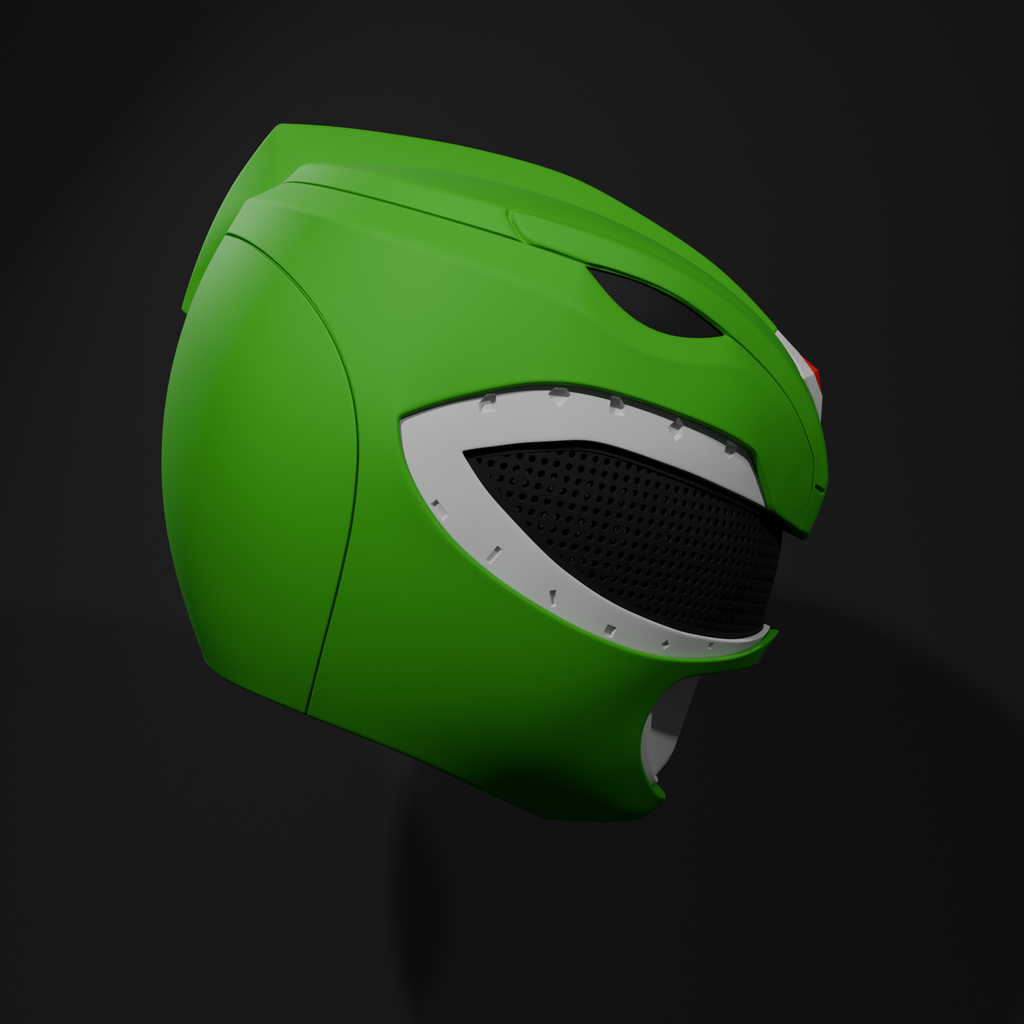 Mighty Morphin Green Ranger Helmet - Tommy Oliver MMPR Cosplay Replica
