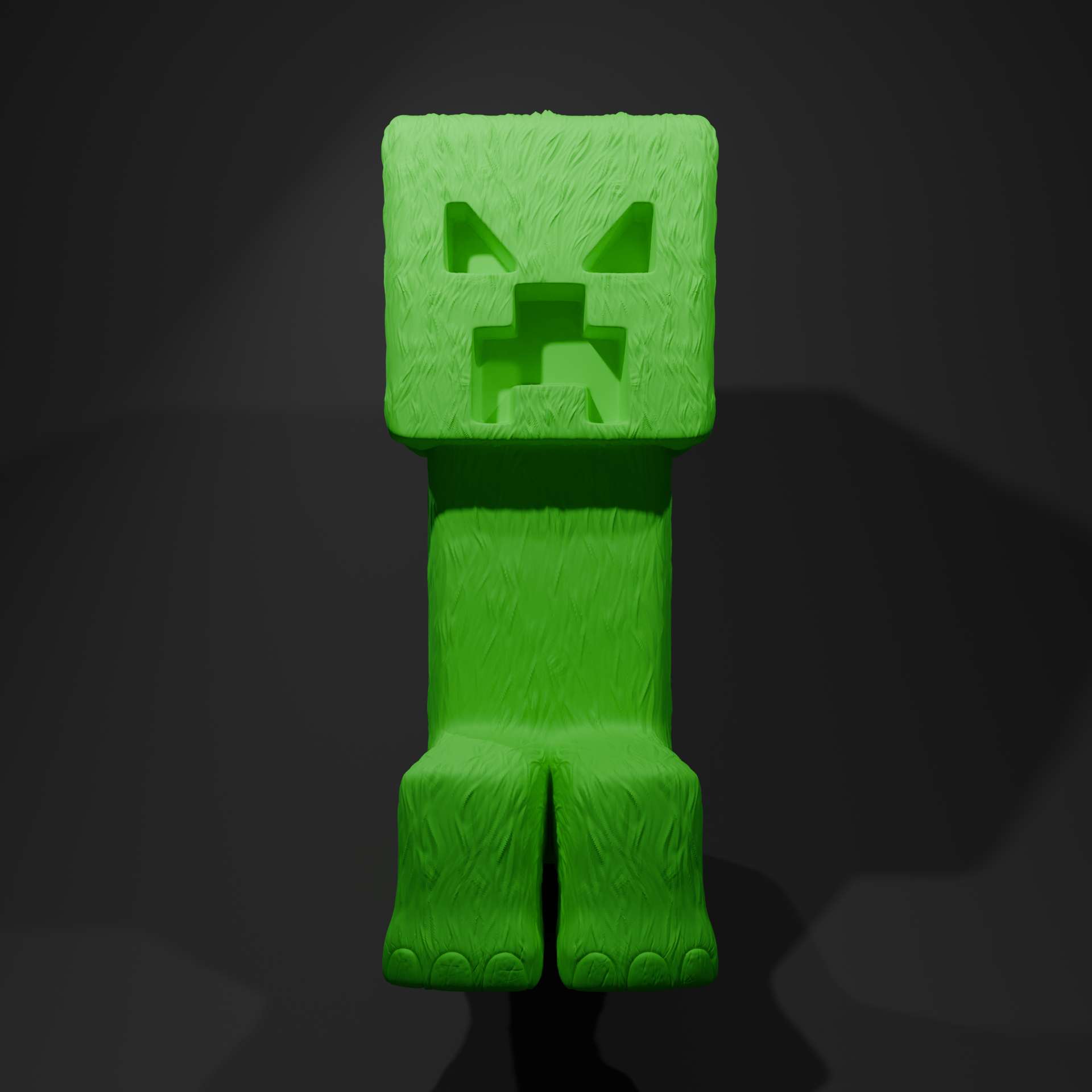 Minecraft Creeper Statue Replica - Pixel Mob Collectible Figure