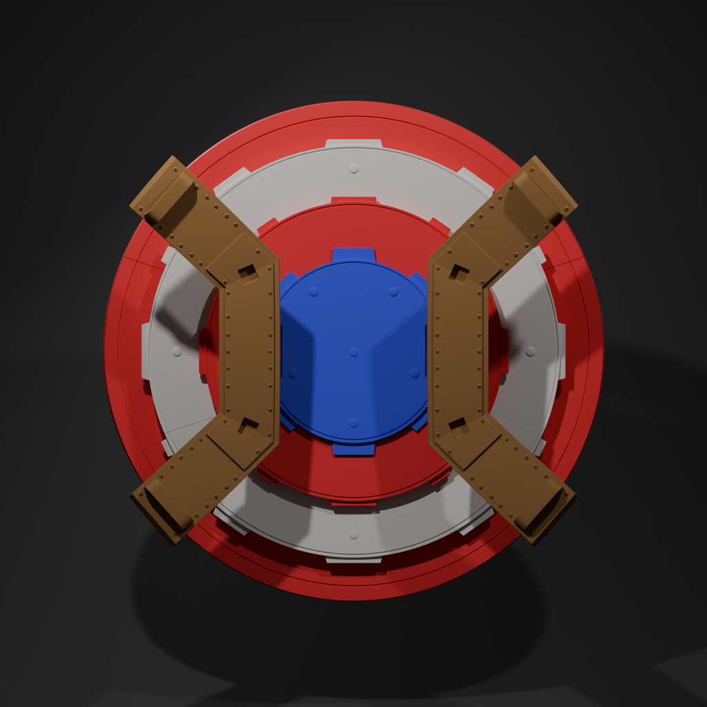MCU Captain America Shield - Cosplay Replica in 34 Colored Pieces