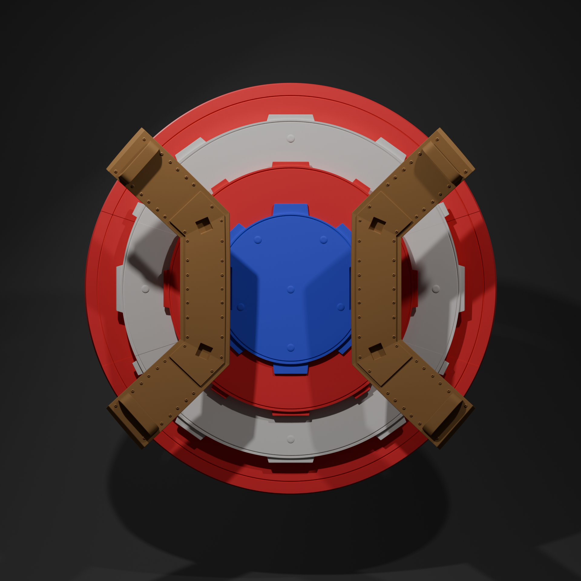 MCU Captain America Shield - Cosplay Replica in 34 Colored Pieces