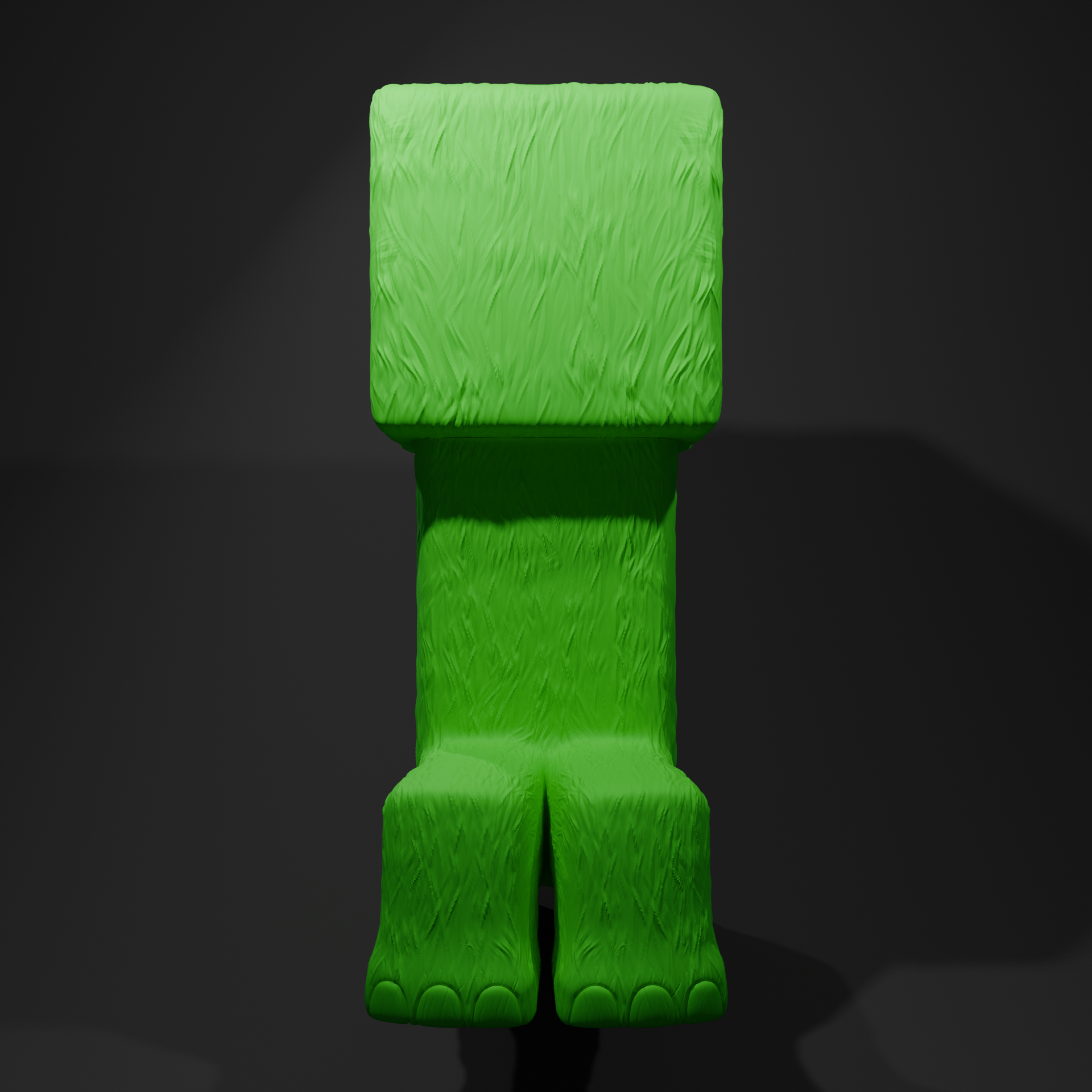 Minecraft Creeper Statue Replica - Pixel Mob Collectible Figure
