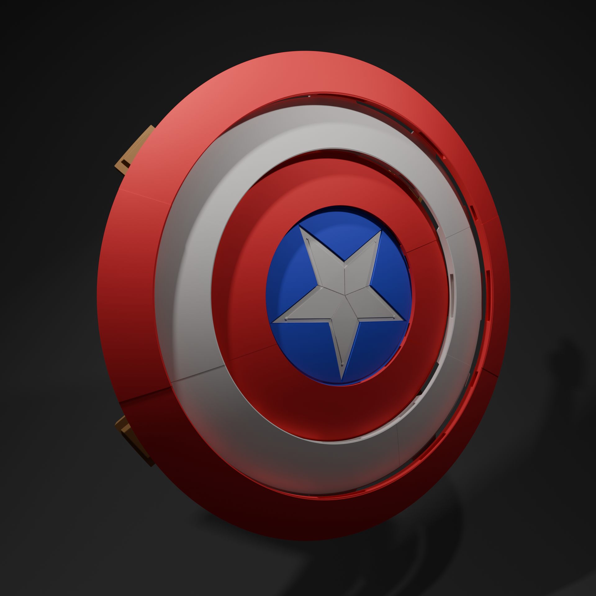 MCU Captain America Shield - Cosplay Replica in 34 Colored Pieces