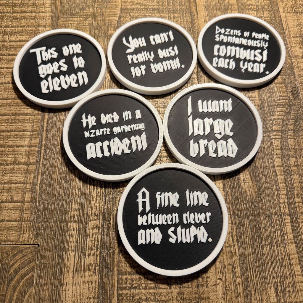 Spinal Tap Coaster Set
