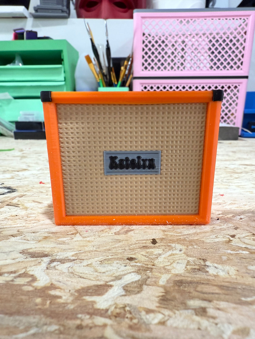 Custom Guitar Amp Pick Holder and Guitar Stand Slide Holder | Marshall, Orange, Fender