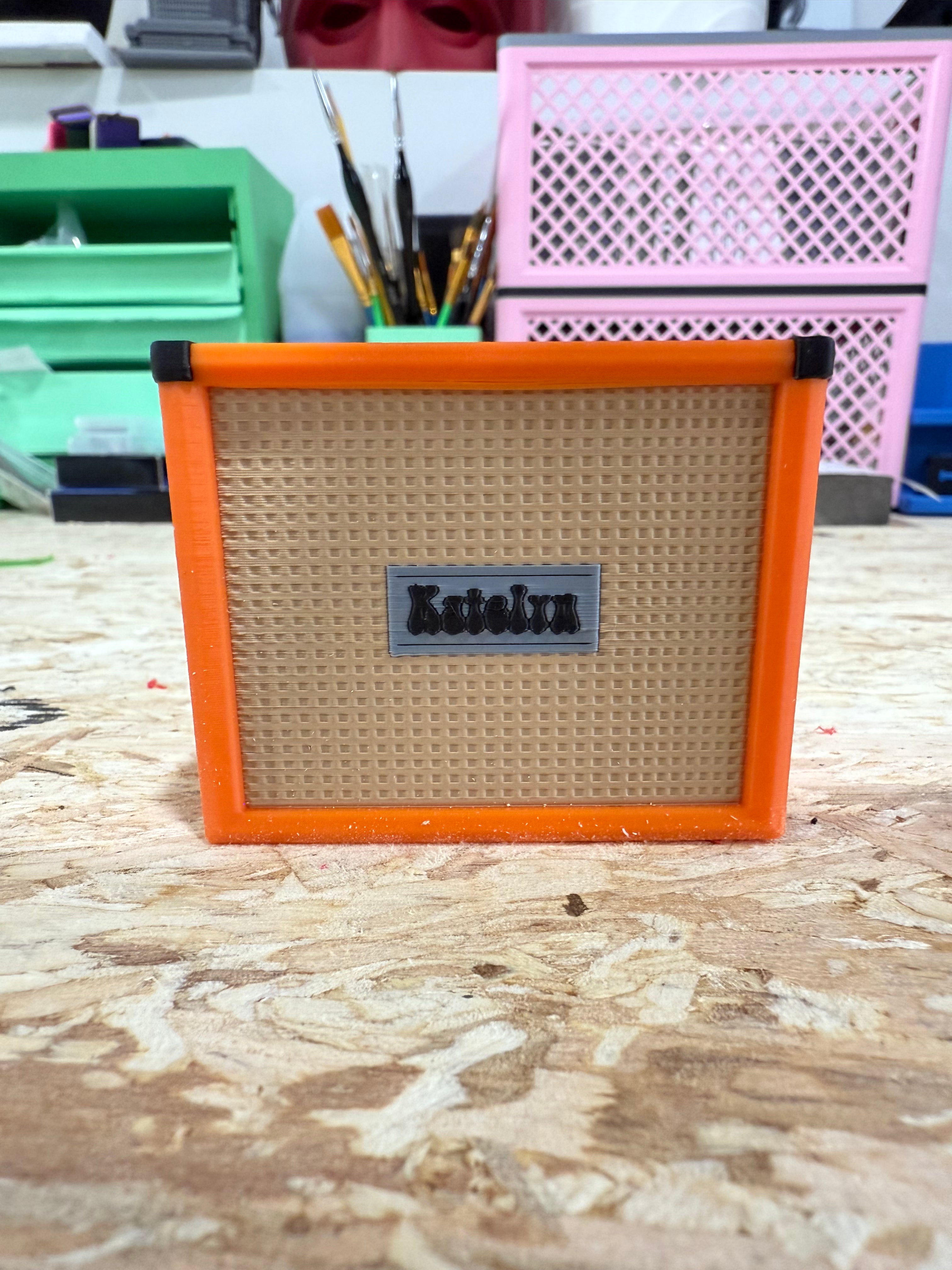 Custom Guitar Amp Pick Holder and Guitar Stand Slide Holder | Marshall, Orange, Fender