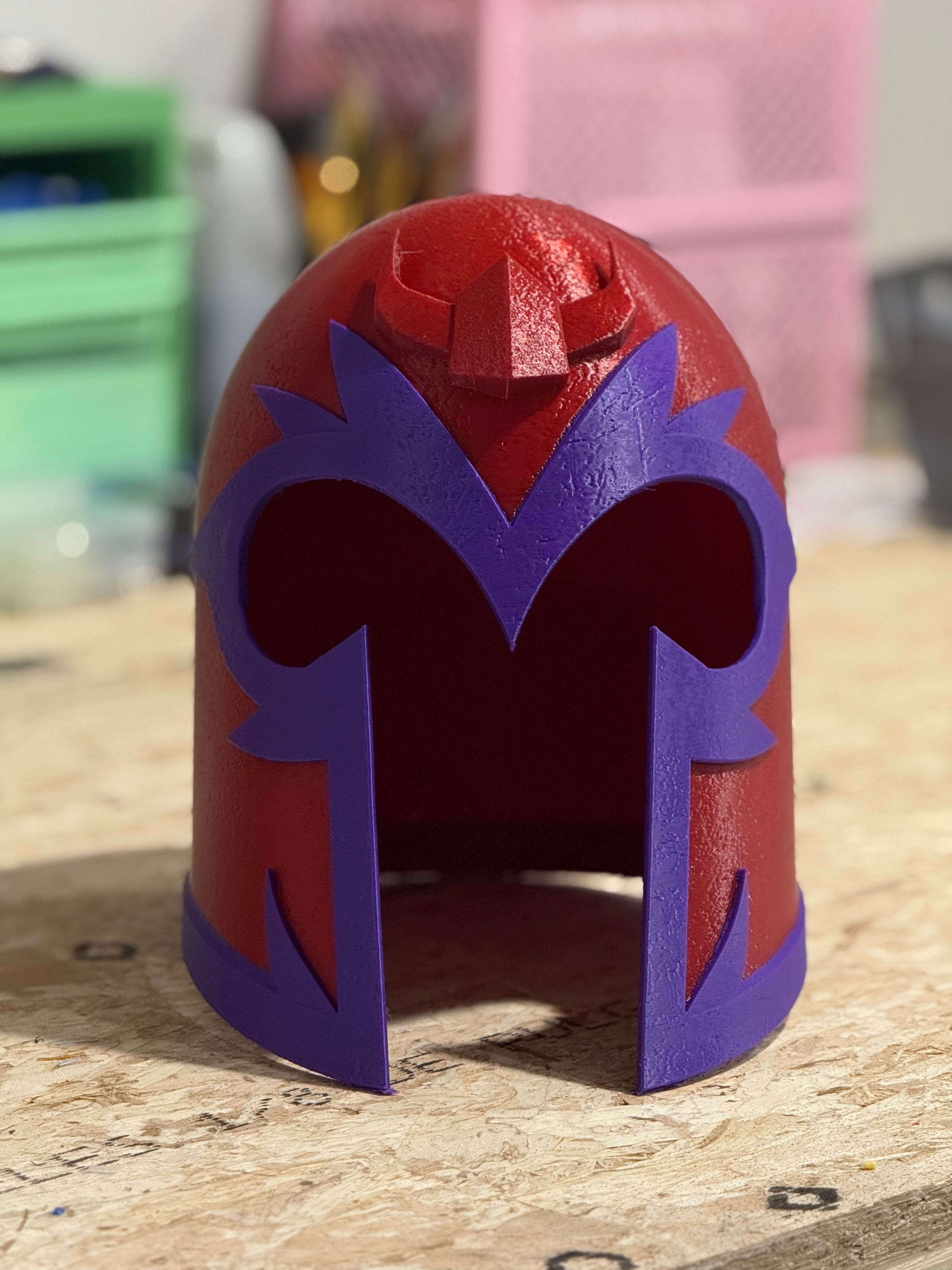 3D Printed Magneto Cosplay Helmet, X-Men Costume