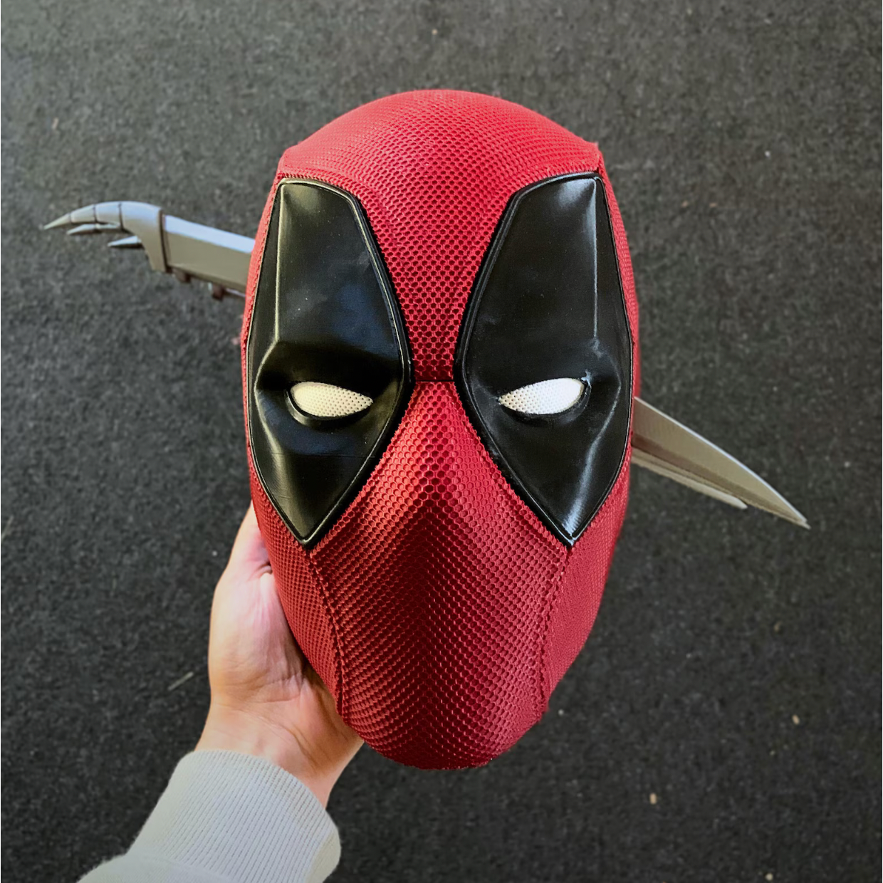 Deadpool with Wolverine Claws Cosplay Helmet