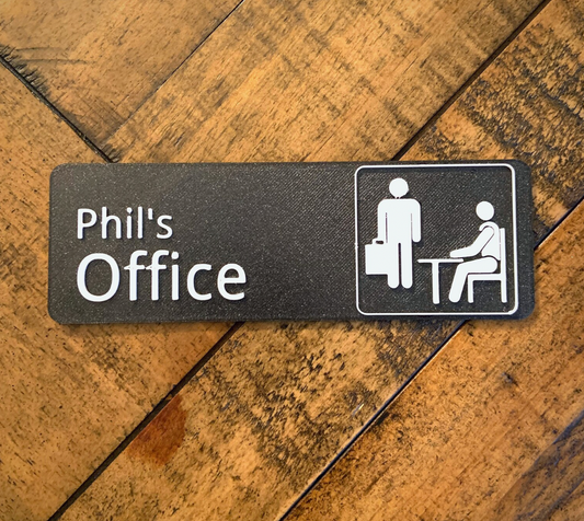 Custom 3D Printed Office Sign