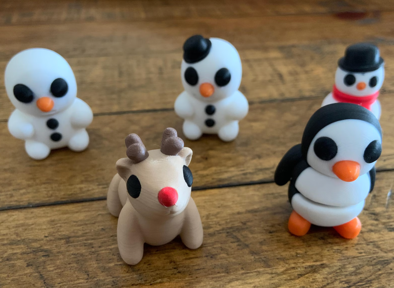 Tiny Christmas Animal Fidget Toys