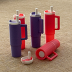 Mini Stanley Cup Keychain - 3D Printed Chapstick Holder