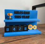 3D Printed Runner Gift – Mileage Tracker Medal & Goal Display