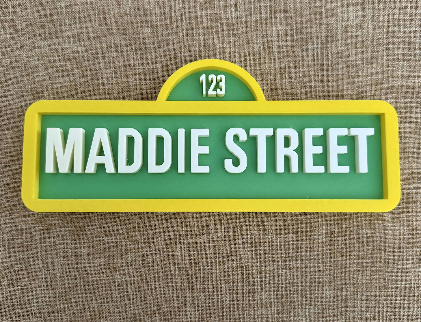 Custom Children's Sesame Street Sign