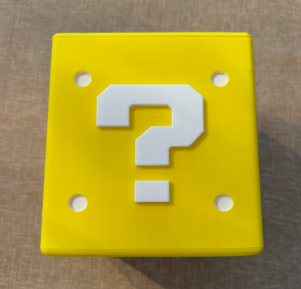 3D Printed Super Mario Question Box Tissue Cover