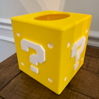 3D Printed Super Mario Question Box Tissue Cover