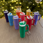 Mini Stanley Cup Keychain - 3D Printed Chapstick Holder
