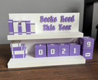 3D Printed Books Read This Year Counter with Dice | Book Tracker 2026 | Bookworm Gift | Reading Challenge Decor | Bookshelf Must-Have