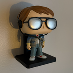 Floating Funko Pop Wall Mount, Figurine 3D Printed Shelf