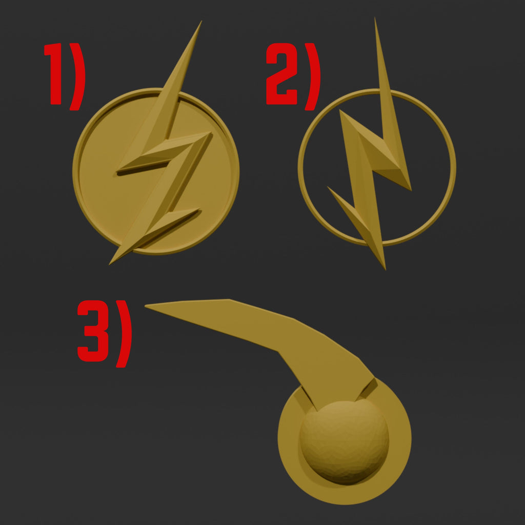 3D Printed The Flash Ear Wings