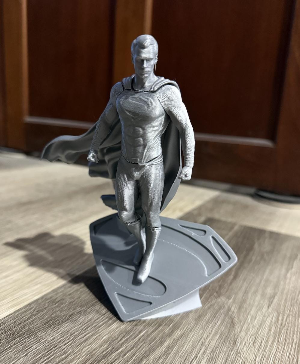 Superman Statue, Henry Cavill Superman Figurine, Superman Gift, DC Figurine, DC Superman Fan Gift