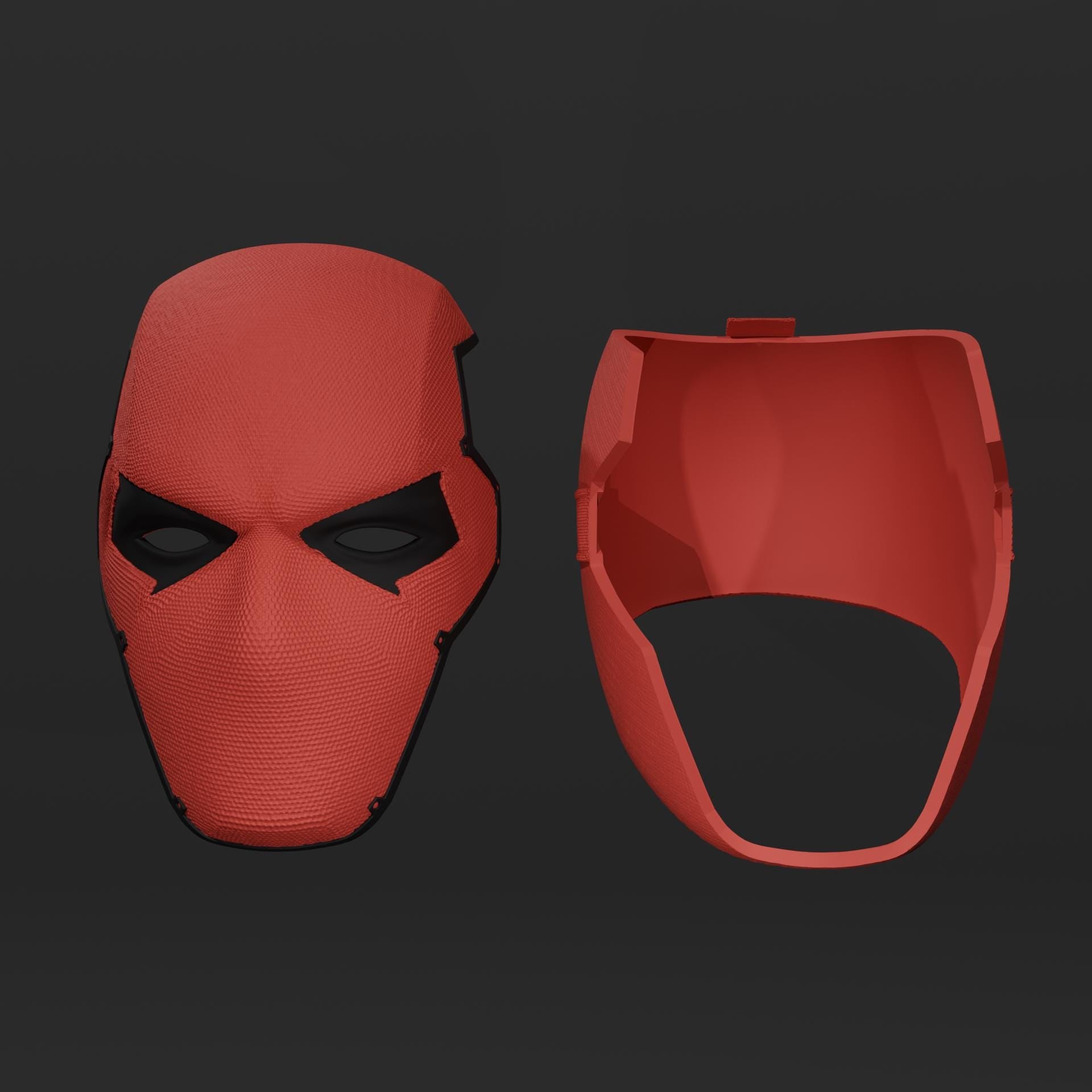 Redhood Gotham Knights Helmet, Redhood Mask, Redhood Helmet, Gotham Knights Mask, Gotham Knights Mask, Redhood Cosplay, Redhood Costume