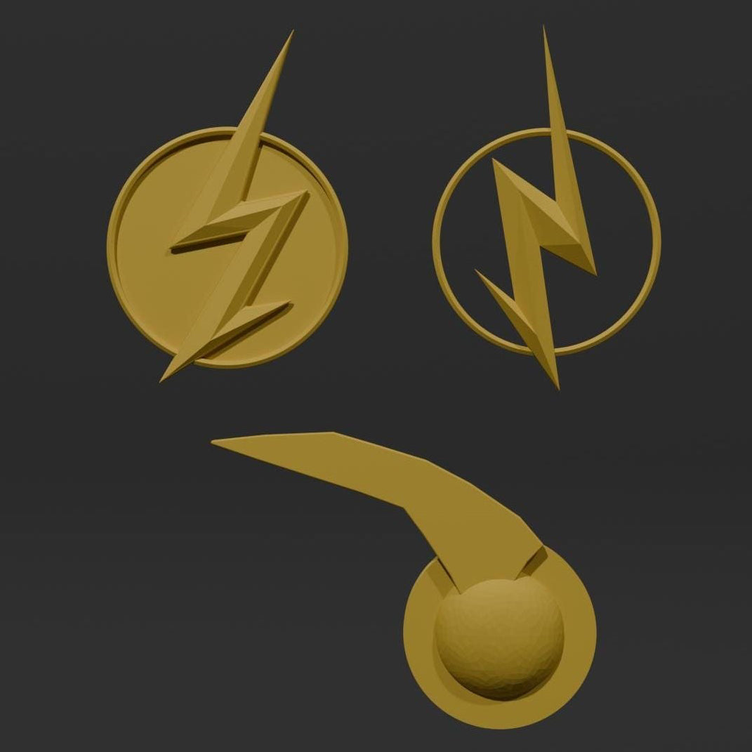 3D Printed The Flash Ear Wings
