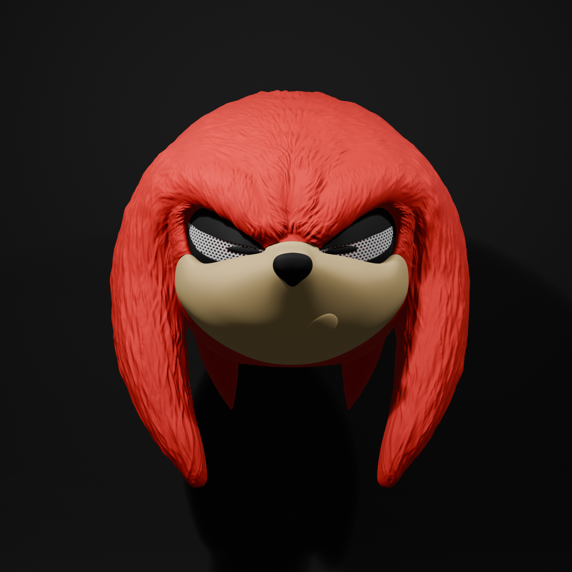 Kid's Knuckles Helmet: 3D Printed Sonic Cosplay