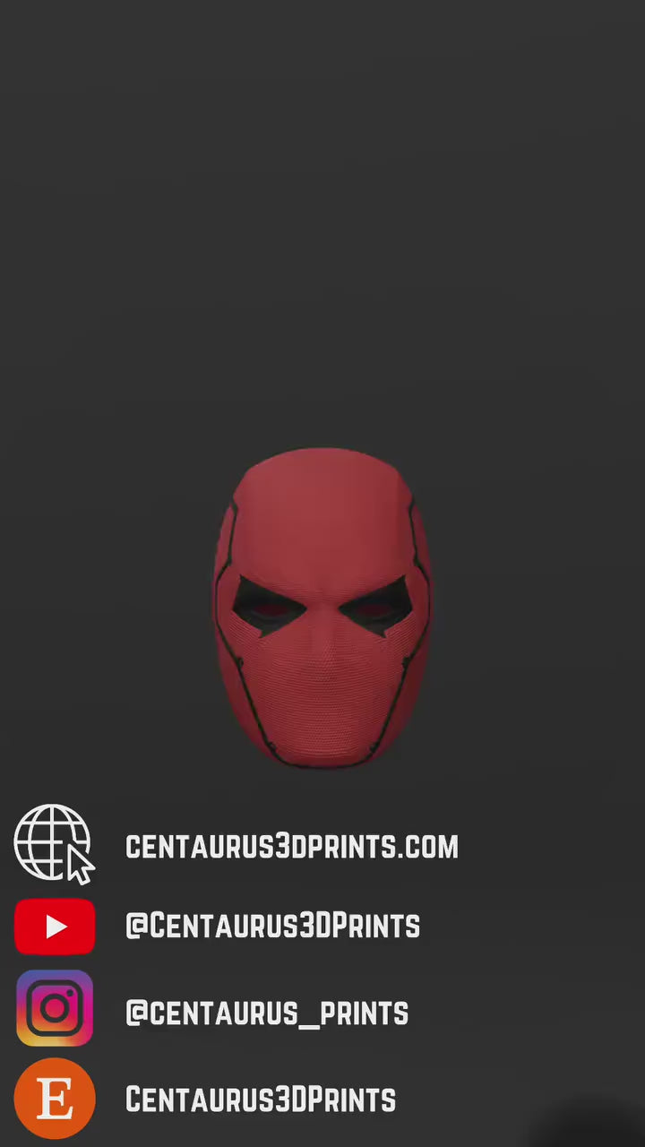 Redhood Gotham Knights Helmet, Redhood Mask, Redhood Helmet, Gotham Knights Mask, Gotham Knights Mask, Redhood Cosplay, Redhood Costume