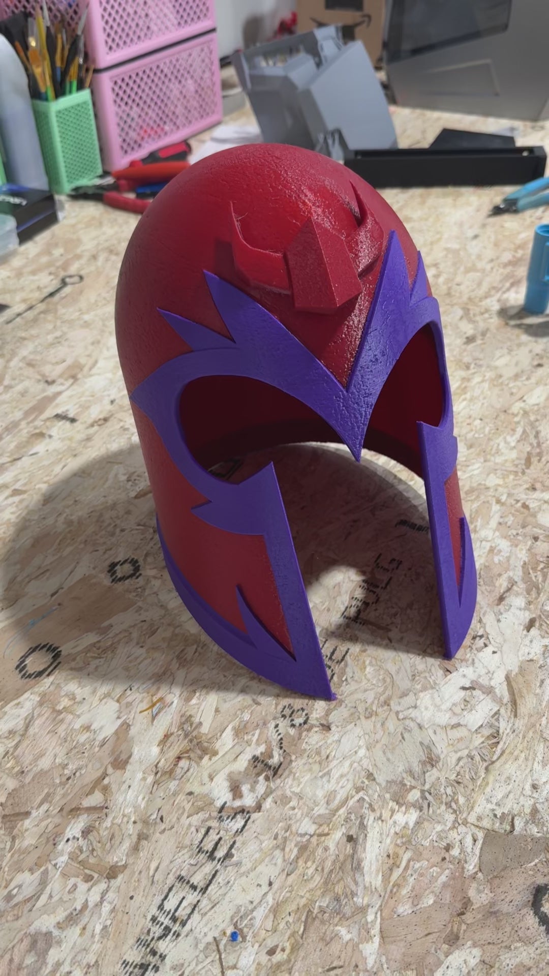 3D Printed Magneto Cosplay Helmet, X-Men Costume
